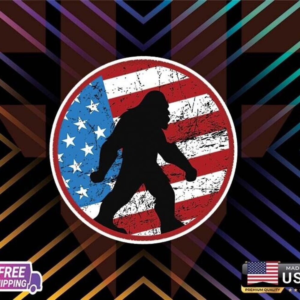 10 STICKERS AMERICAN BIGFOOT USA FLAG DECAL ETC LAMINATED 6YRESS+ FREe sticker